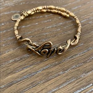 Alex and Ani Love bangle bracelet